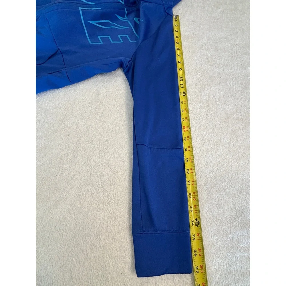 Nike Dri-FIT Full Zip Hoodie Boys‎ XL Blue Graphic Athletic Sweatshirt Jacket